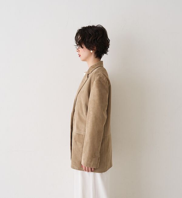 Rouge vif「ゴートスエードシングルジャケット」|テーラードジャケット|