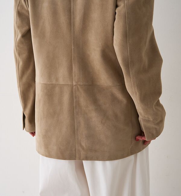 Rouge vif「ゴートスエードシングルジャケット」|テーラードジャケット|