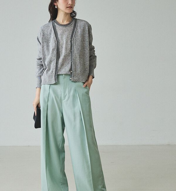 qualite「シアーミックスニットプルオーバー」|Tシャツ・カットソー|