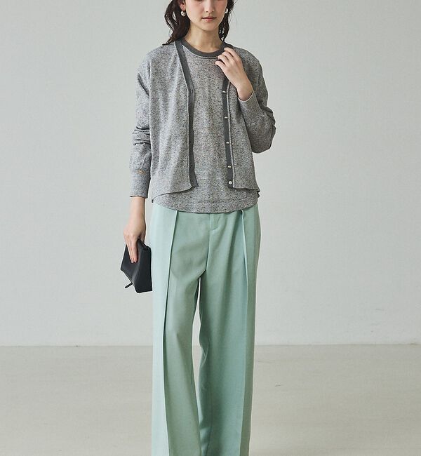 qualite「シアーミックスニットプルオーバー」|Tシャツ・カットソー|