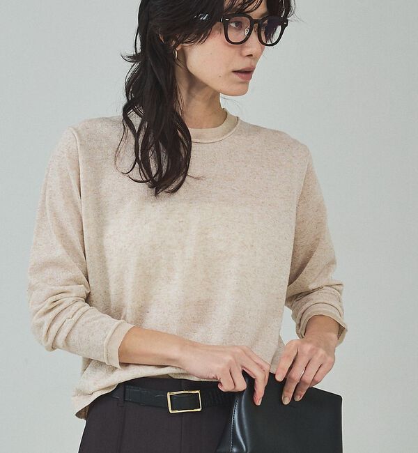 qualite「シアーミックスニットプルオーバー」|Tシャツ・カットソー|