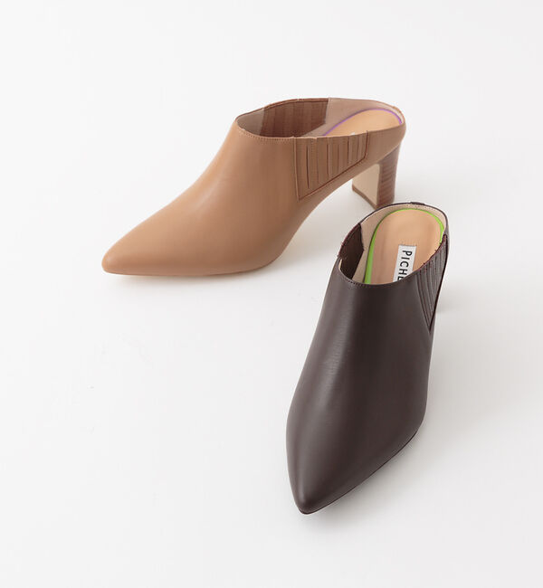 AU BANNISTER「ポインテッドミュール」|パンプス|