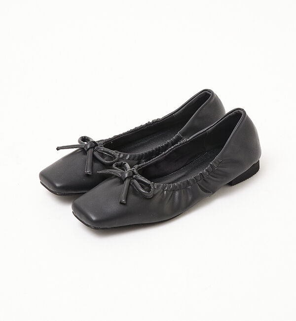 AU BANNISTER「【LAROUTE】ギャザーバレエシューズ」|バレエシューズ|