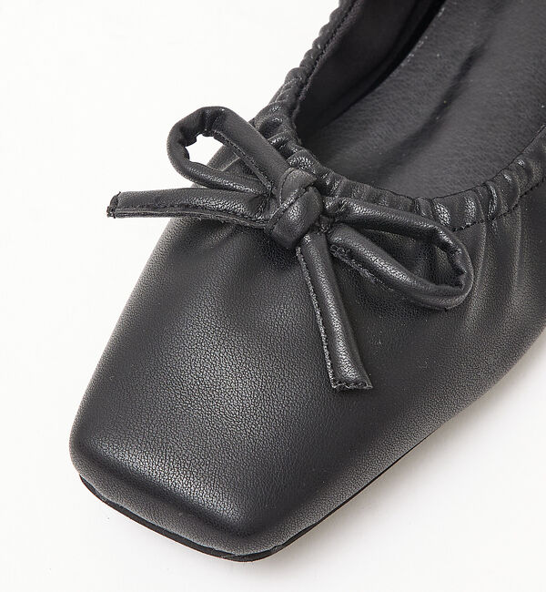 AU BANNISTER「【LAROUTE】ギャザーバレエシューズ」|バレエシューズ|