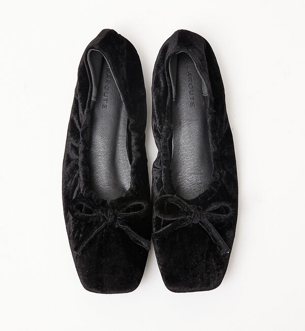 AU BANNISTER「【LAROUTE】ギャザーバレエシューズ」|バレエシューズ|