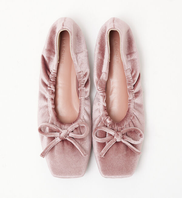 AU BANNISTER「【LAROUTE】ギャザーバレエシューズ」|バレエシューズ|