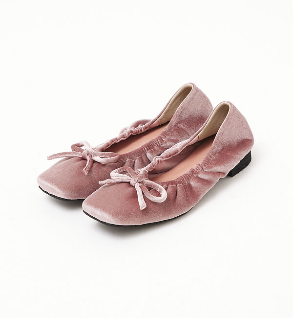 AU BANNISTER「【LAROUTE】ギャザーバレエシューズ」|バレエシューズ|