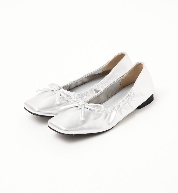 AU BANNISTER「【LAROUTE】ギャザーバレエシューズ」|バレエシューズ|