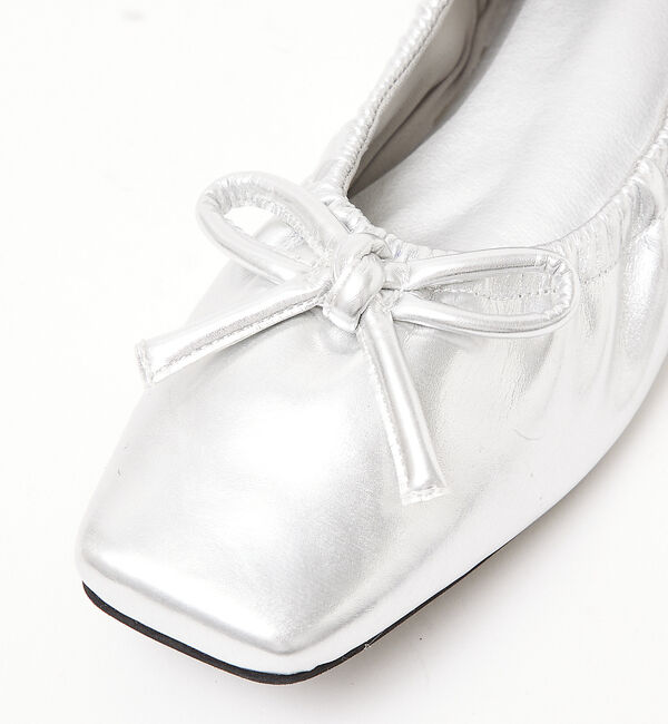 AU BANNISTER「【LAROUTE】ギャザーバレエシューズ」|バレエシューズ|