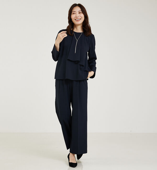 abahouse mavie「【上下２点セット/エニデイカセット】タックフレアーセットアップ」|スーツ|