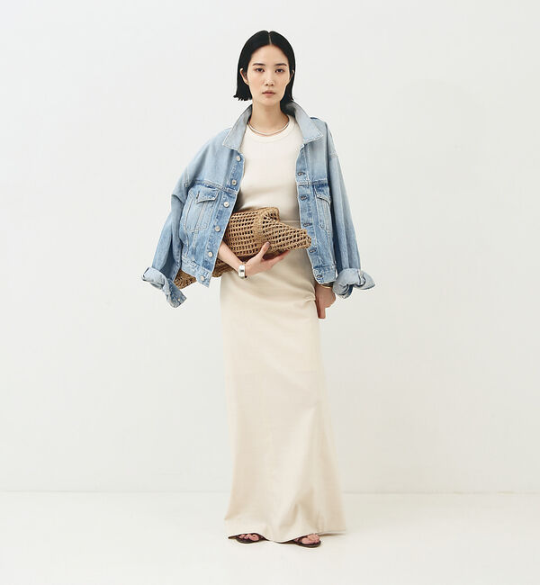 The Store by C' 「【COCUCA】ウォッシャブルシルクリブプルオーバー」|Tシャツ・カットソー|