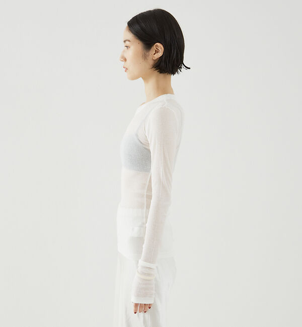 The Store by C' 「【NINETY PERCENT】ANIS SOFT RIB LONG SLEEV」|Tシャツ・カットソー|
