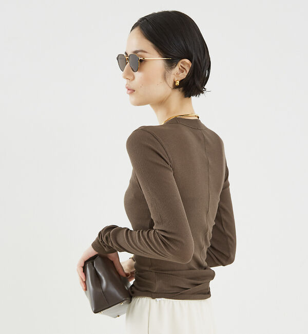 The Store by C' 「【NINETY PERCENT】ANIS SOFT RIB LONG SLEEV」|Tシャツ・カットソー|