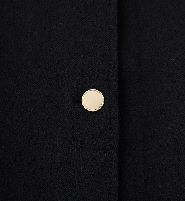 The Store by C' 「【COCUCA】リバーカラーケープ」|ノーカラーコート|