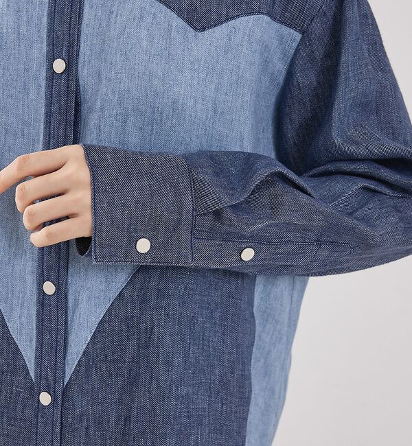 The Store by C' 「【TWP】Austin Shirt in Washed Hemp Denim／ヘ」|シャツ・ブラウス|