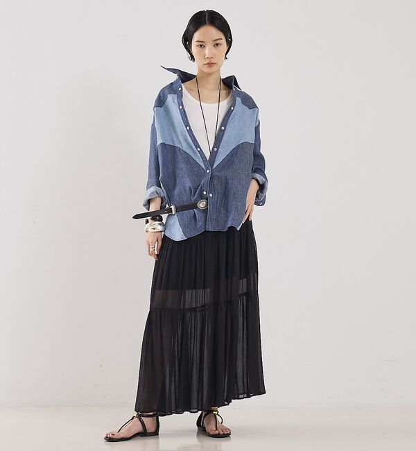 The Store by C' 「【TWP】Austin Shirt in Washed Hemp Denim／ヘ」|シャツ・ブラウス|