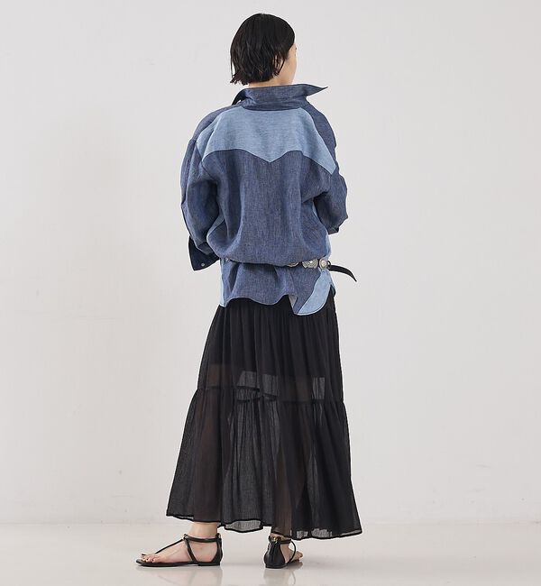 The Store by C' 「【TWP】Austin Shirt in Washed Hemp Denim／ヘ」|シャツ・ブラウス|