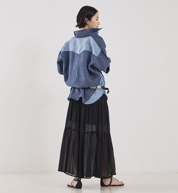 The Store by C' 「【TWP】Austin Shirt in Washed Hemp Denim／ヘ」|シャツ・ブラウス|