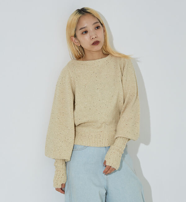 NOMINE「スパンコール ラメ ニット」|ニット・セーター|