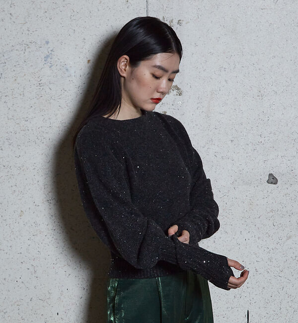 NOMINE「スパンコール ラメ ニット」|ニット・セーター|