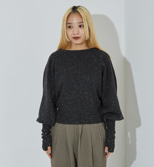 NOMINE「スパンコール ラメ ニット」|ニット・セーター|