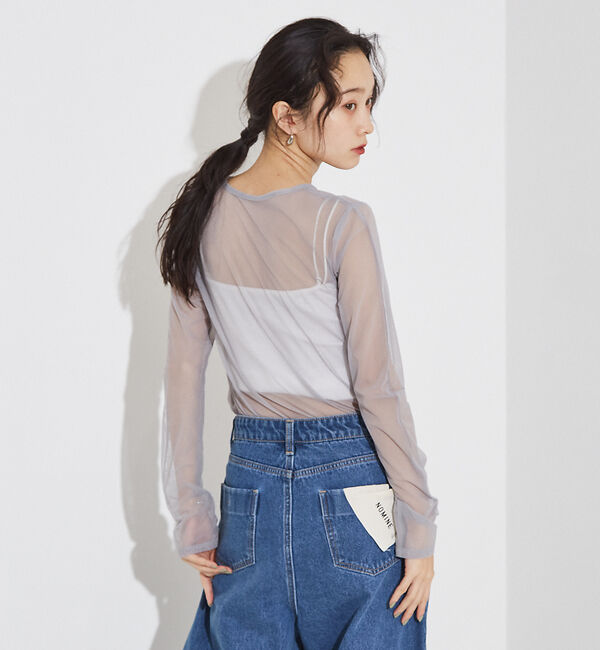 NOMINE「フロントシャーリング シアー ロンT」|Tシャツ・カットソー|