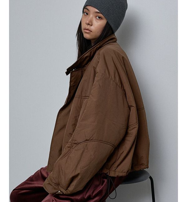 NOMINE「ショート モンスターパーカー」|ダウン|ブラウン