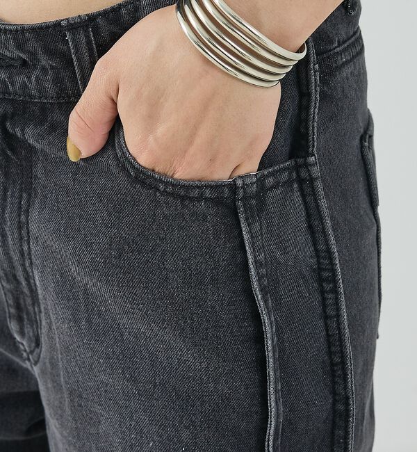 NOMINE「サイドライン ワイド デニムパンツ【予約】」|デニム|