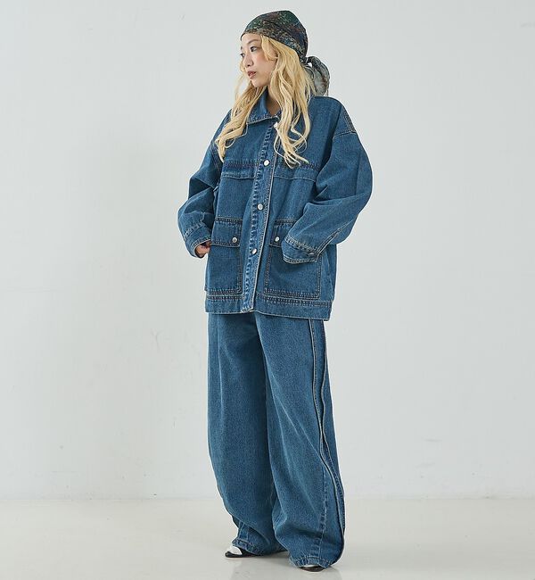 NOMINE「【セットアップ対応】オーバーサイズ デニム ジャケット / カバーオール【予約】」|その他|