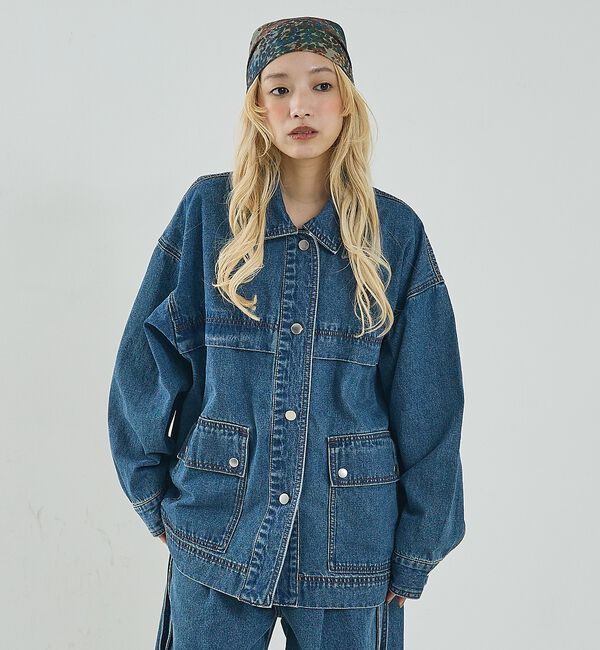 NOMINE「【セットアップ対応】オーバーサイズ デニム ジャケット / カバーオール【予約】」|その他|
