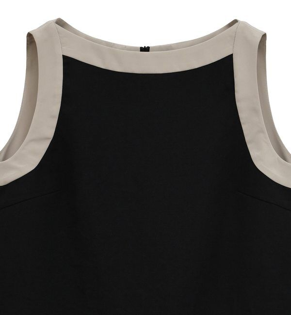 TIARA「バイカラーノースリーブブラウス（セットアップ可）」|シャツ・ブラウス|