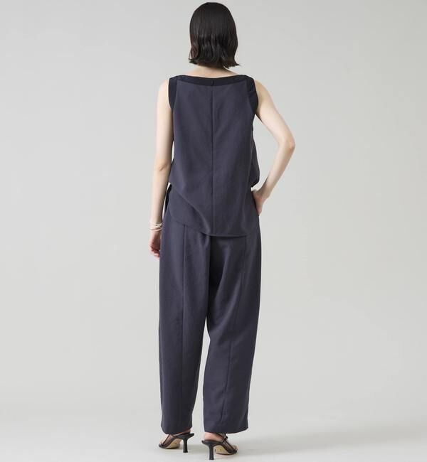 TIARA「バイカラーノースリーブブラウス（セットアップ可）」|シャツ・ブラウス|