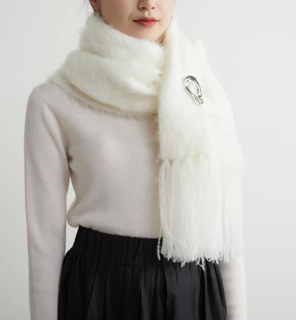 Liesse「モヘア混ボリュームストール」|ストール|