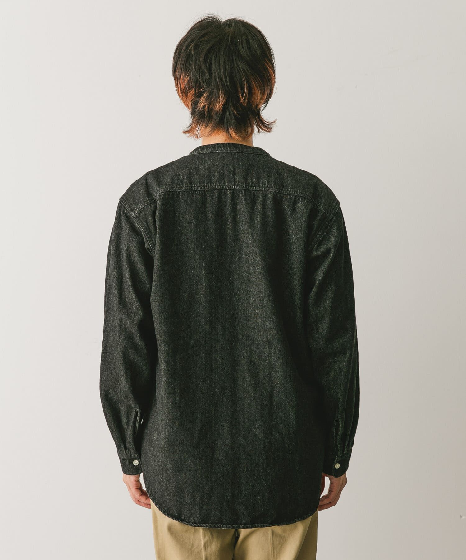 URBAN RESEARCH DOORS「デニムバンドカラーシャツ」|シャツ・ブラウス|