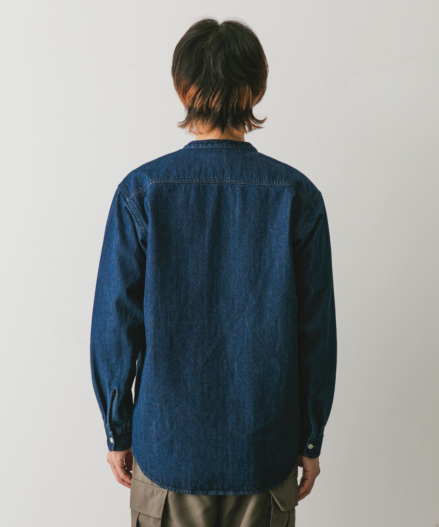 URBAN RESEARCH DOORS「デニムバンドカラーシャツ」|シャツ・ブラウス|