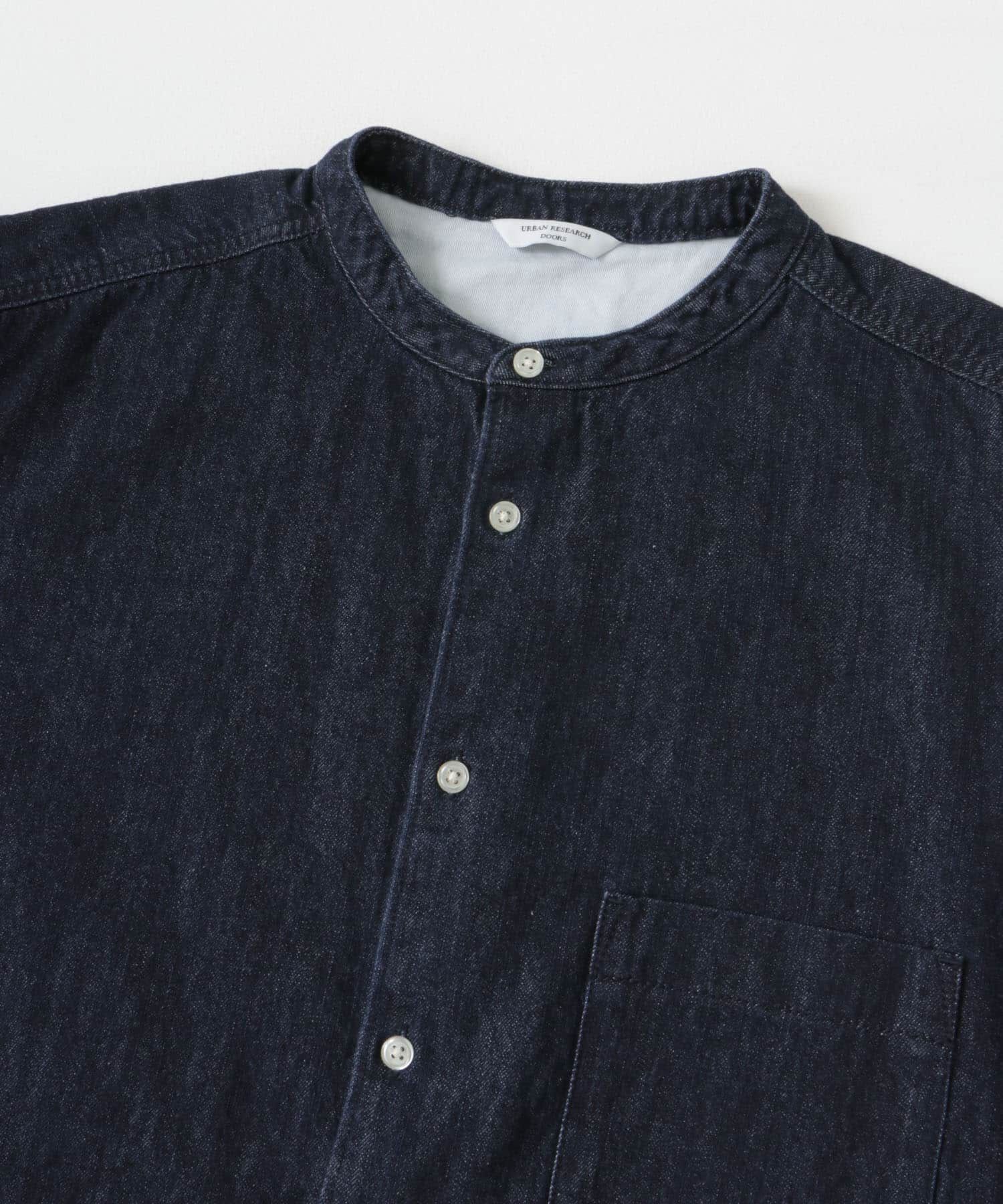 URBAN RESEARCH DOORS「デニムバンドカラーシャツ」|シャツ・ブラウス|