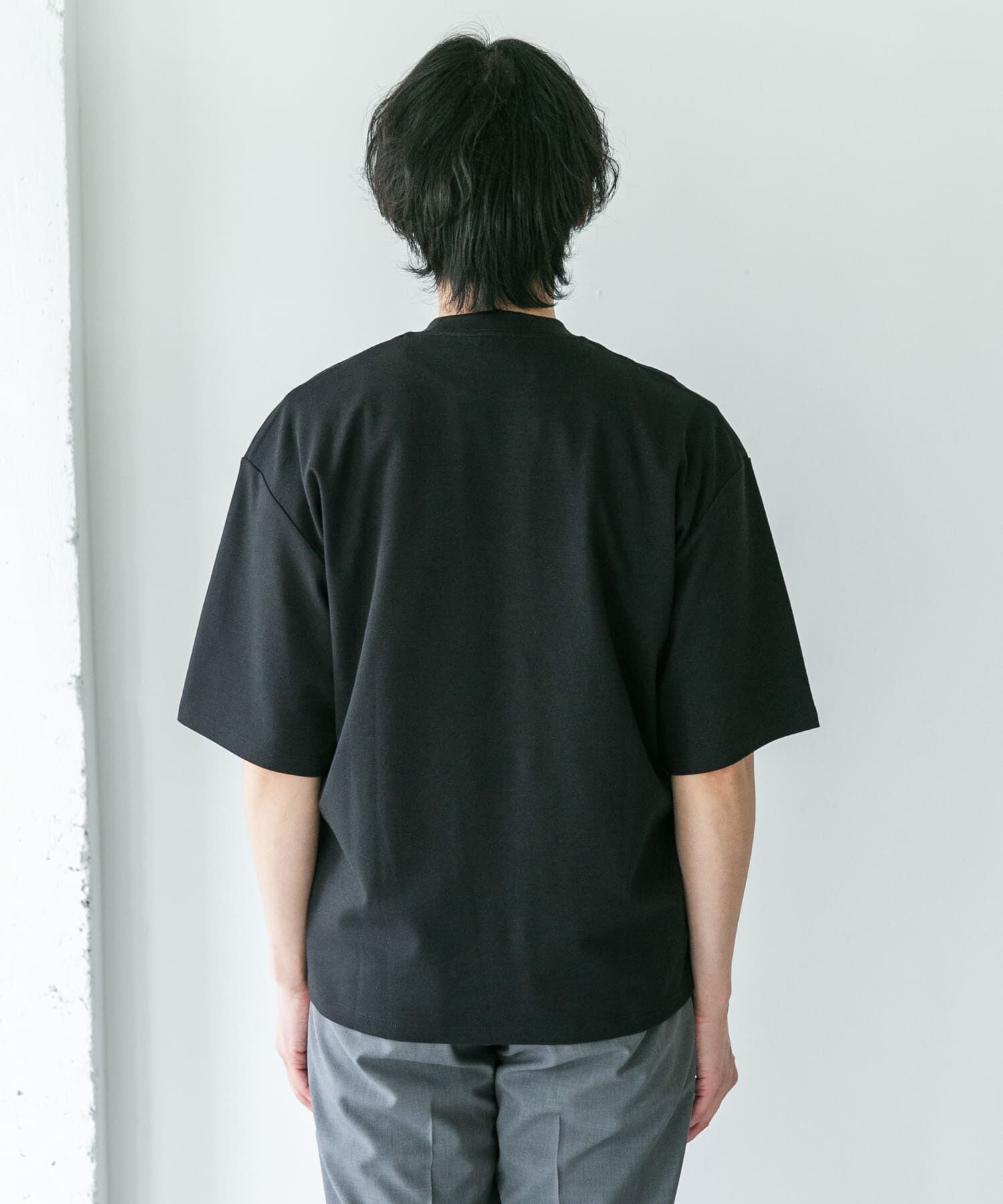 URBAN RESEARCH DOORS「『UR TECH』防汚ワイドテーパードTシャツ」|Tシャツ・カットソー|