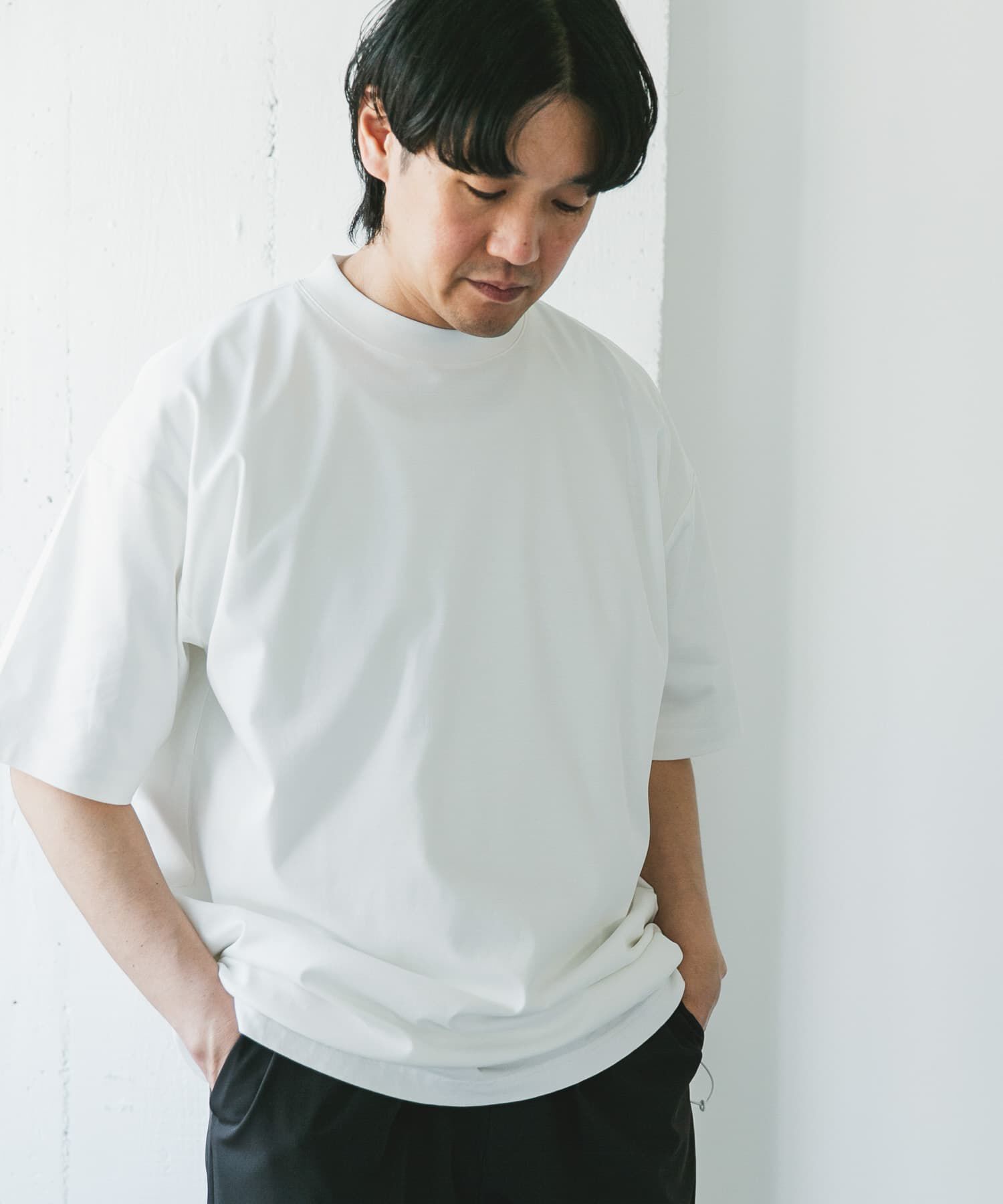 URBAN RESEARCH DOORS「『仁村紗和さん着用』『UR TECH』サマシェア ドロストTシャツ」|Tシャツ・カットソー|