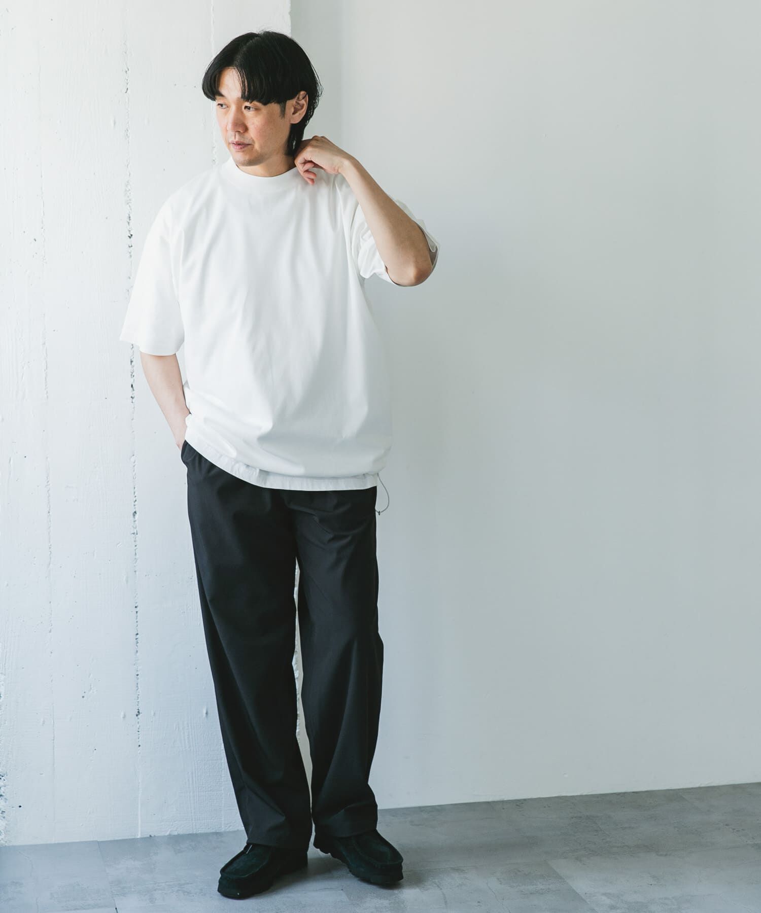 URBAN RESEARCH DOORS「『仁村紗和さん着用』『UR TECH』サマシェア ドロストTシャツ」|Tシャツ・カットソー|