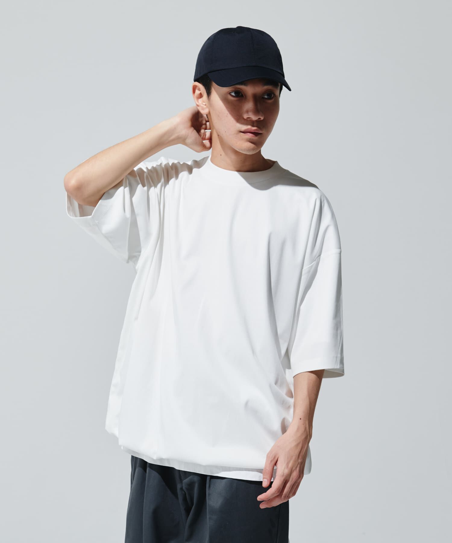 URBAN RESEARCH DOORS「『仁村紗和さん着用』『UR TECH』サマシェア ドロストTシャツ」|Tシャツ・カットソー|
