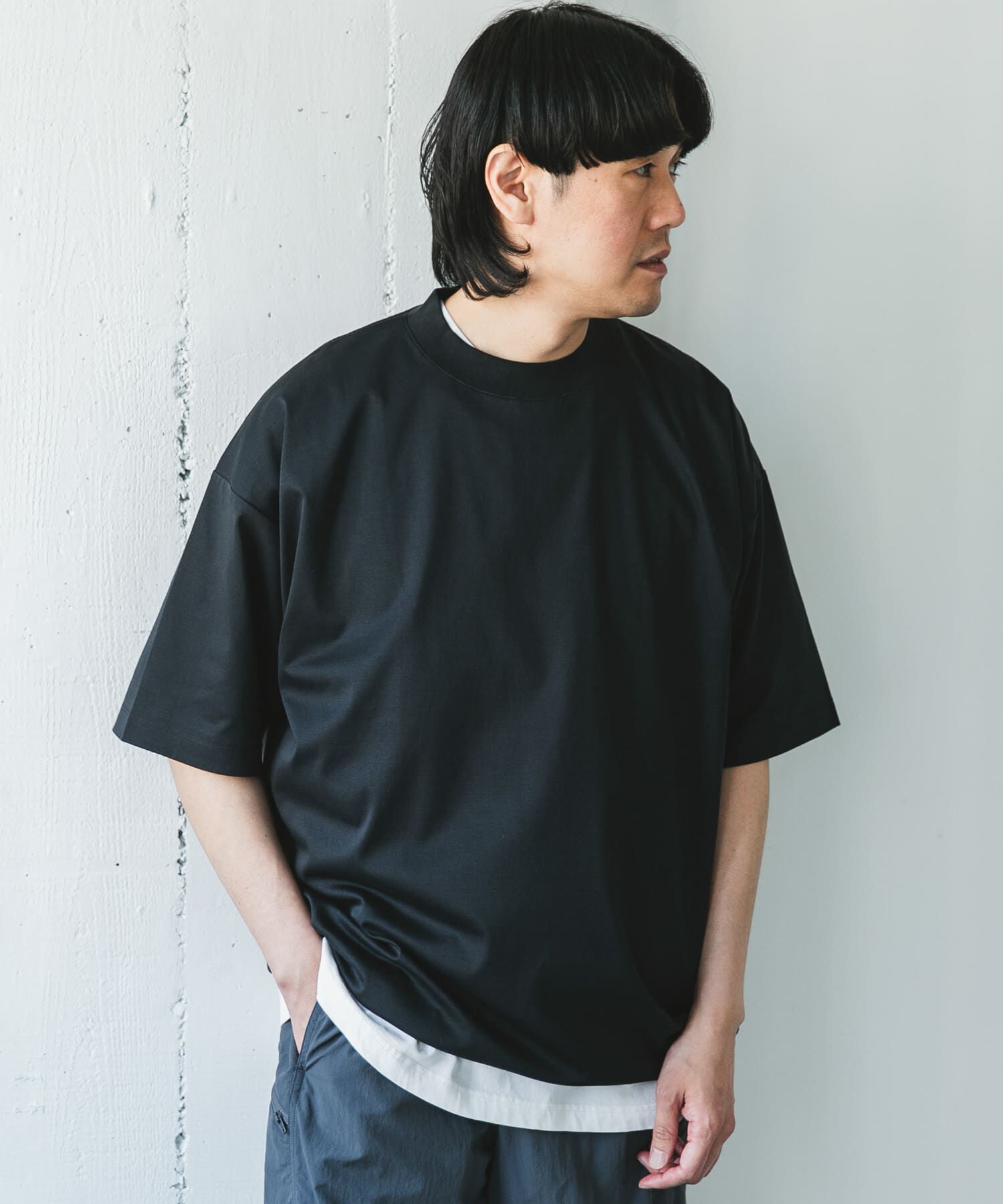 URBAN RESEARCH DOORS「『仁村紗和さん着用』『UR TECH』サマシェア ドロストTシャツ」|Tシャツ・カットソー|