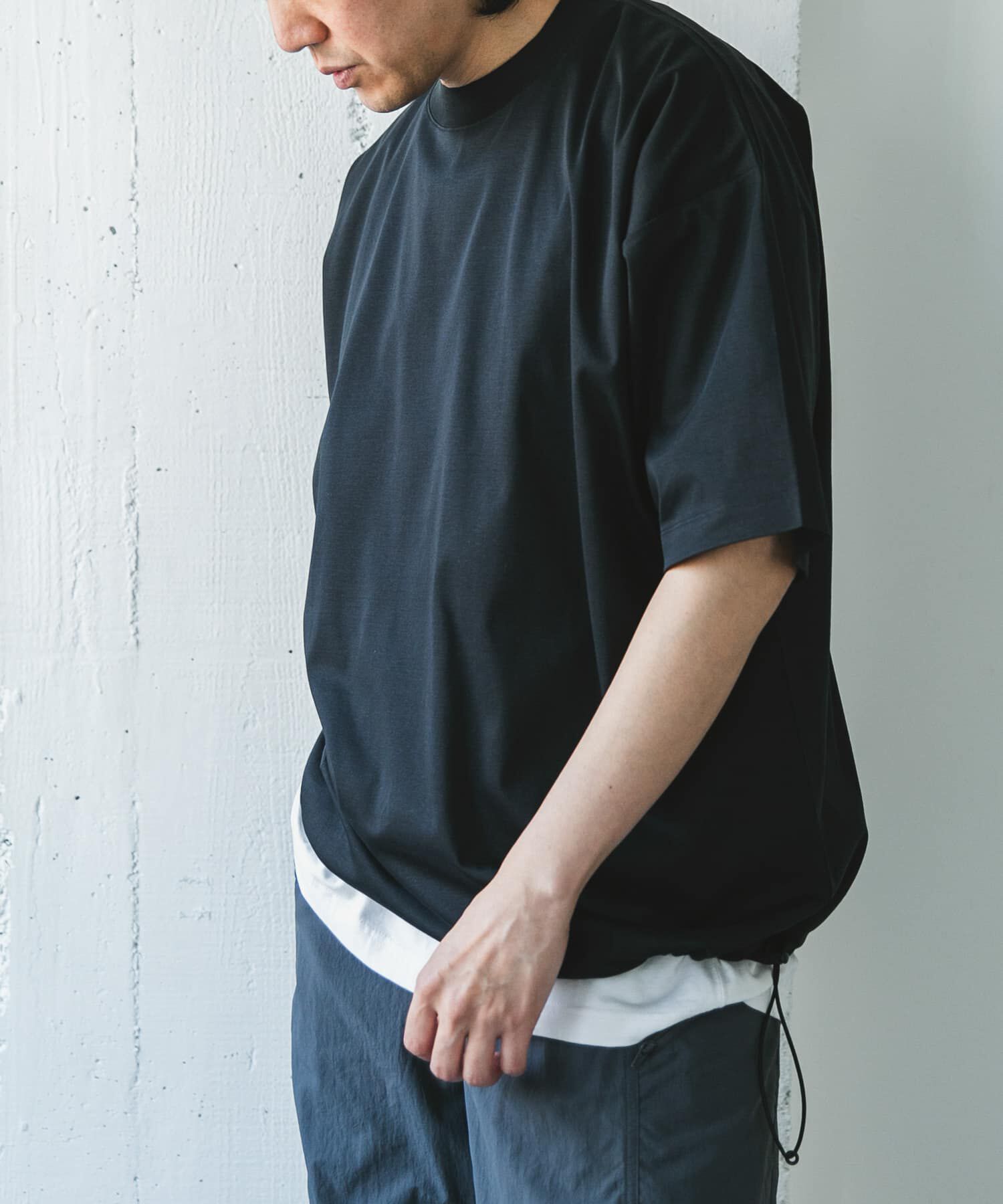 URBAN RESEARCH DOORS「『仁村紗和さん着用』『UR TECH』サマシェア ドロストTシャツ」|Tシャツ・カットソー|