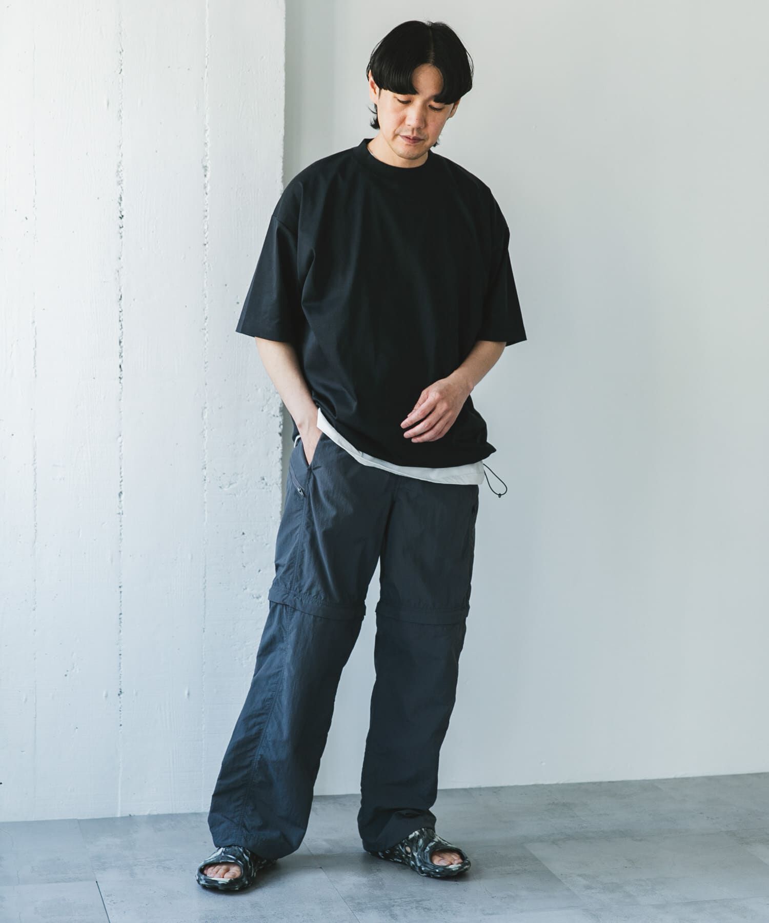 URBAN RESEARCH DOORS「『仁村紗和さん着用』『UR TECH』サマシェア ドロストTシャツ」|Tシャツ・カットソー|