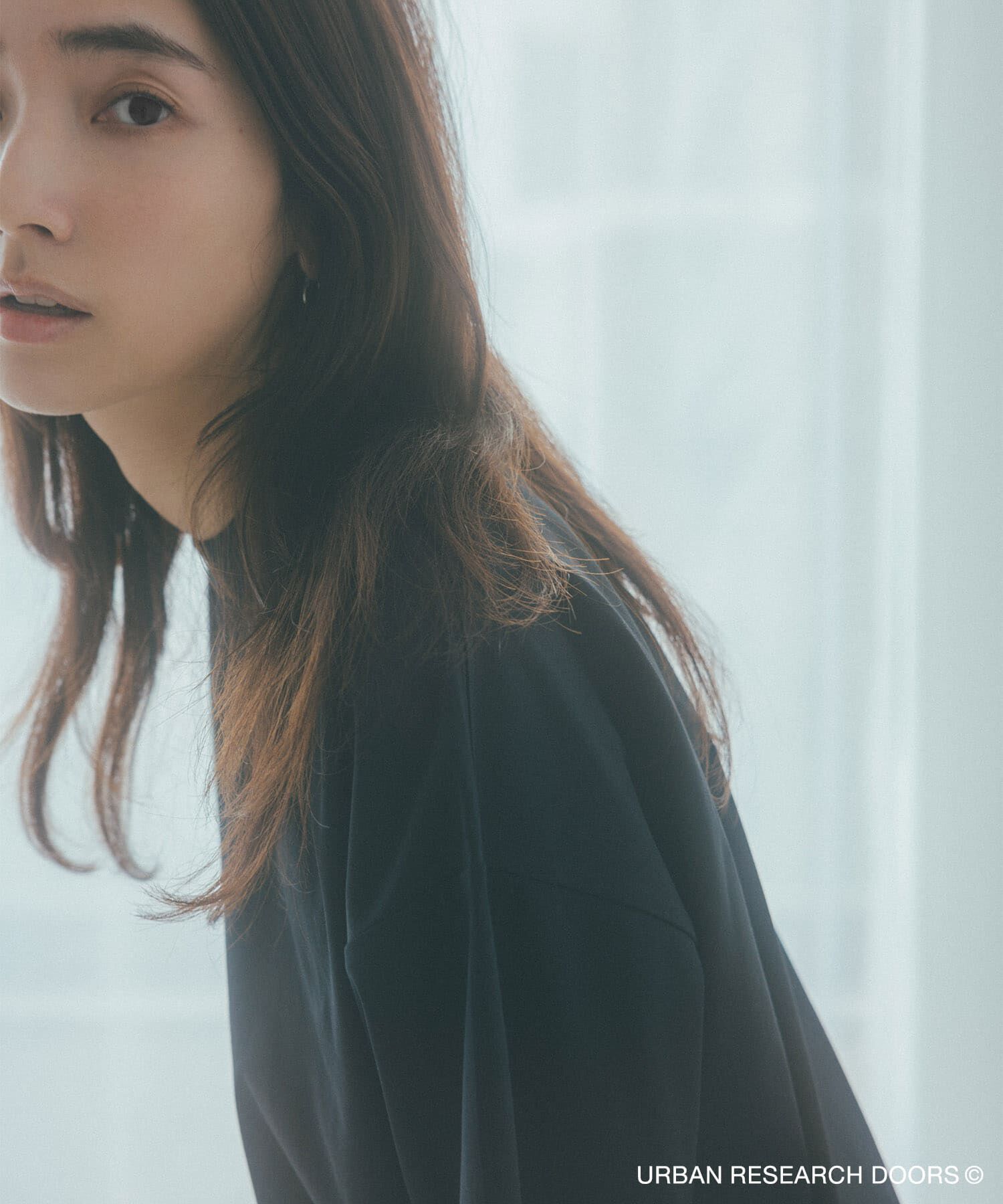 URBAN RESEARCH DOORS「『仁村紗和さん着用』『UR TECH』サマシェア ドロストTシャツ」|Tシャツ・カットソー|