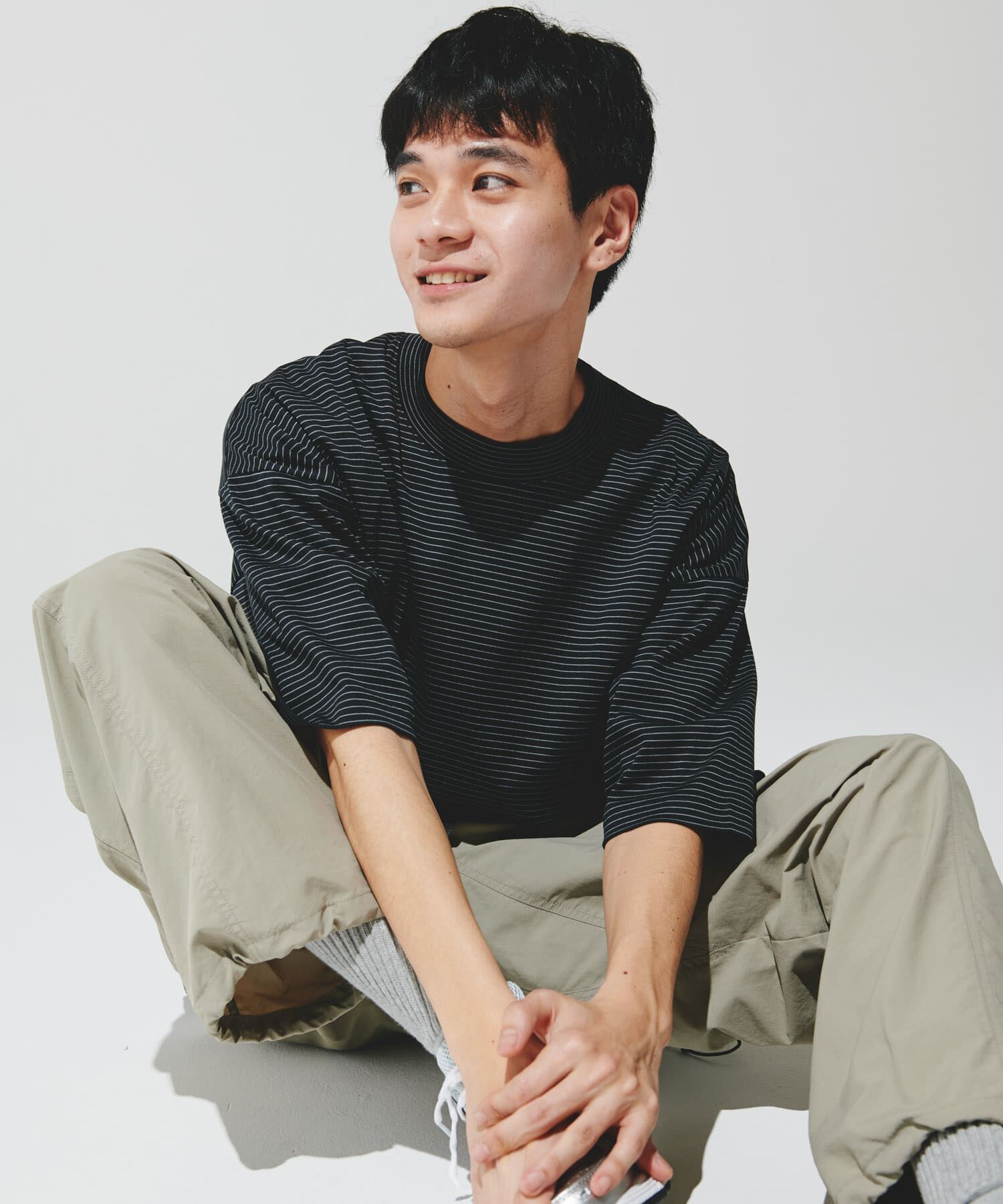 URBAN RESEARCH DOORS「『仁村紗和さん着用』『UR TECH』サマシェア ドロストTシャツ」|Tシャツ・カットソー|