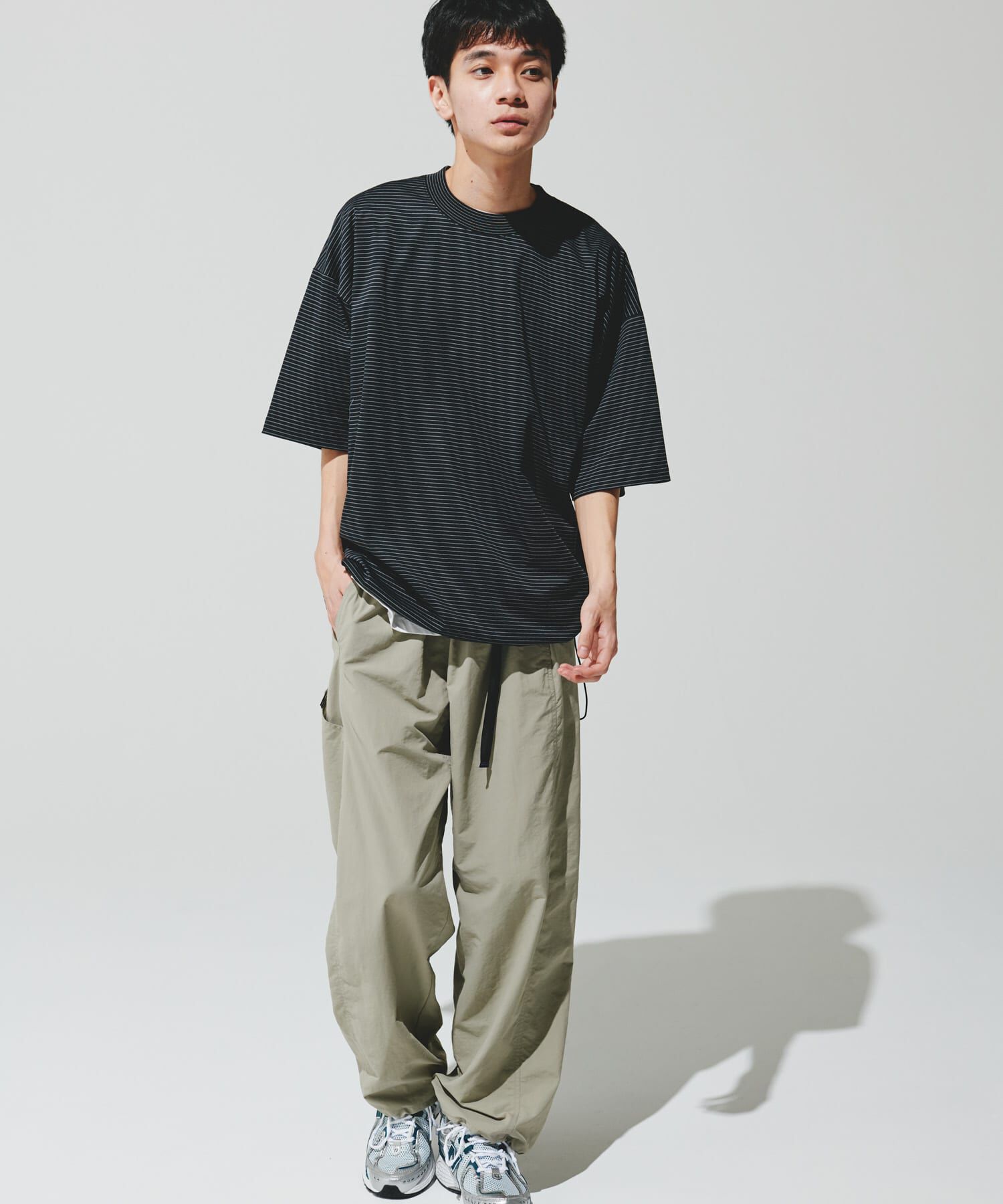 URBAN RESEARCH DOORS「『仁村紗和さん着用』『UR TECH』サマシェア ドロストTシャツ」|Tシャツ・カットソー|