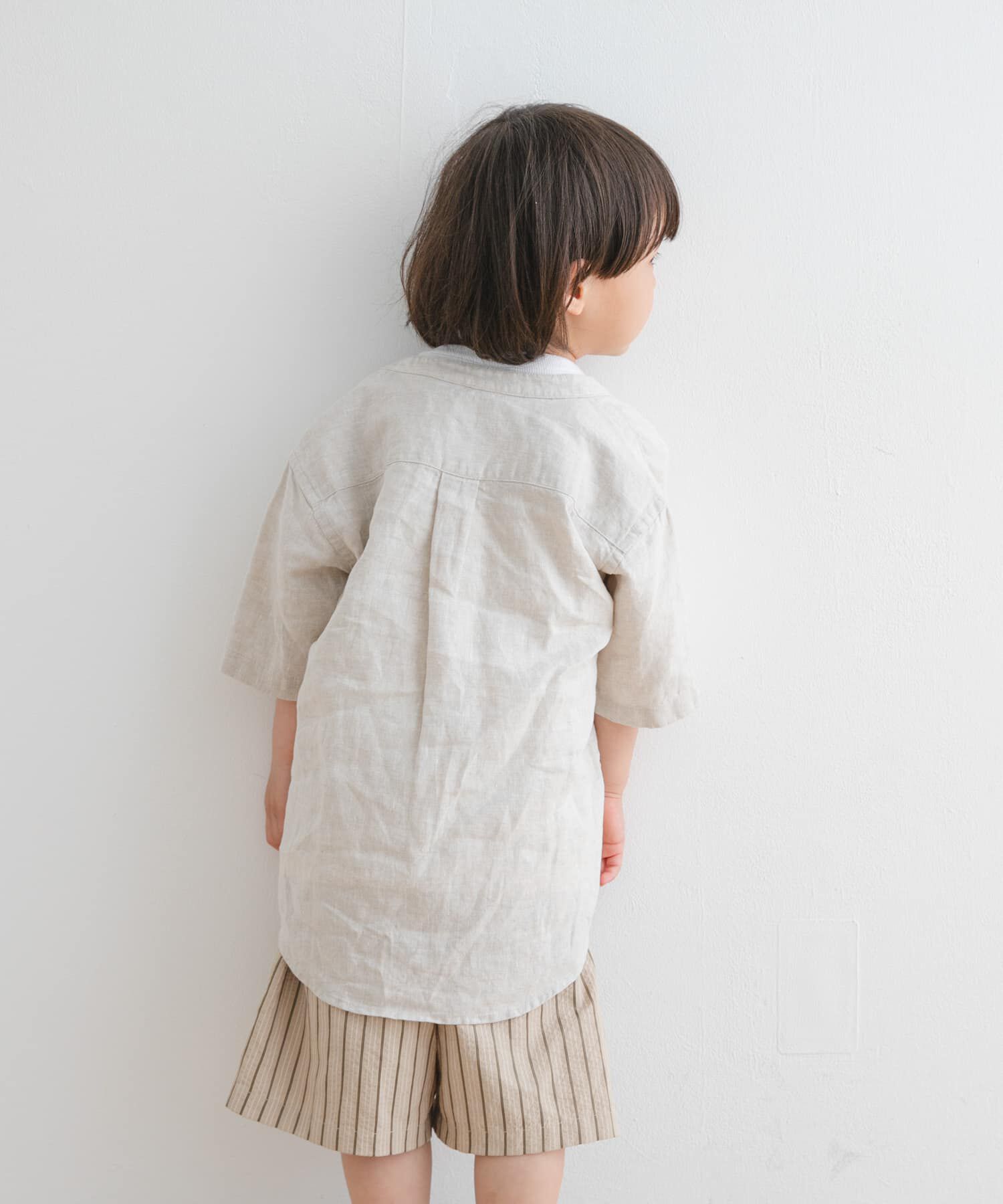 URBAN RESEARCH DOORS「『親子リンク』シルケットリネンバンドカラーシャツ(KIDS)」|その他|