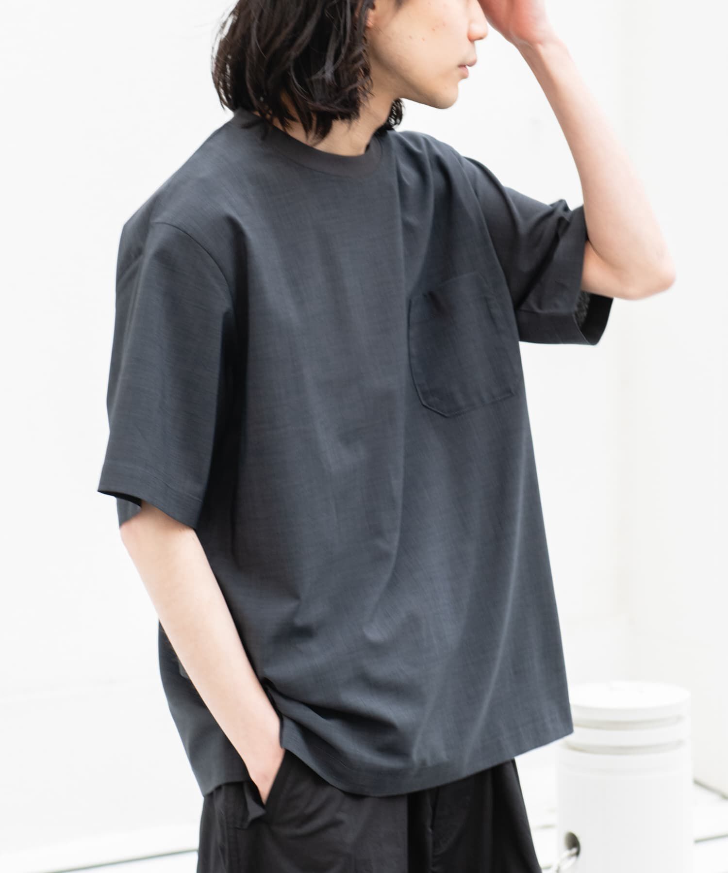 Sonny Label 「『吸水速乾』クイックドライリネンタッチTシャツ」|Tシャツ・カットソー|