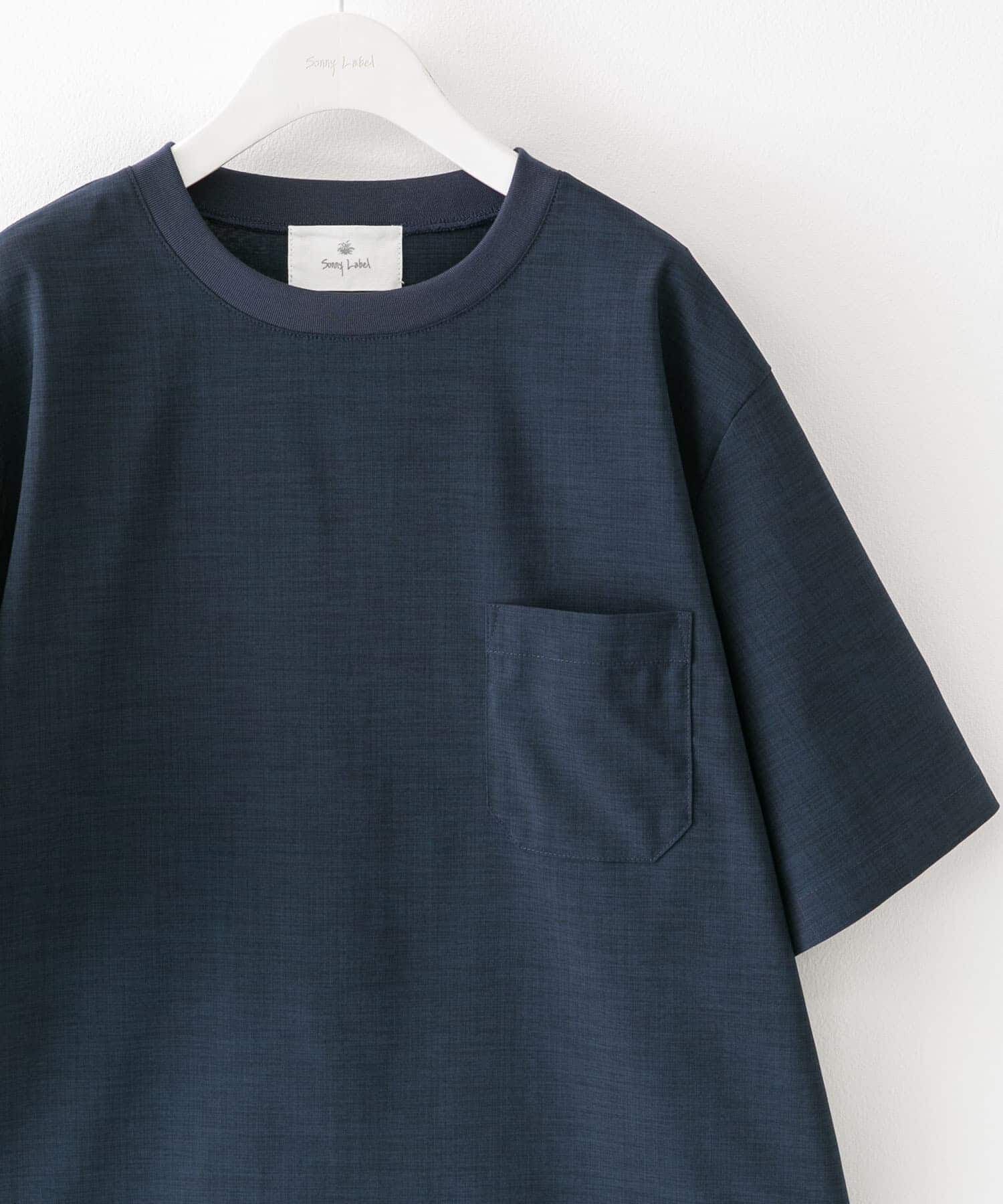 Sonny Label 「『吸水速乾』クイックドライリネンタッチTシャツ」|Tシャツ・カットソー|ネイビー
