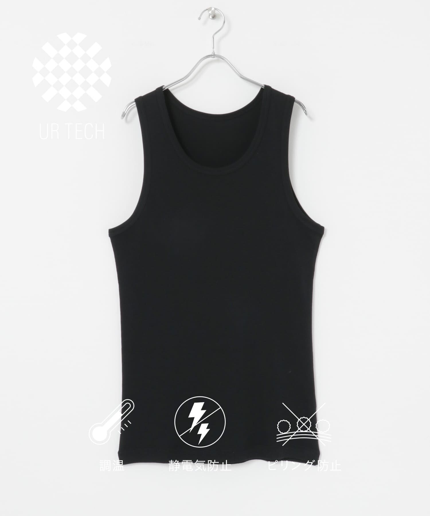 URBAN RESEARCH「『UR TECH』タンクトップ」|タンクトップ|ブラック